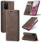 owlhold Hülle Samsung S20 Plus klapphülle Premium Lederhülle Weiches Vintage-Nubukleder Faltbare Ständer Schutzhülle Kartenfach Standfunktion klapphülle Samsung Galaxy S20 Plus 5G -Kaffee