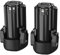 2X Shentec 10.8V-12V 3000mAh Li-ion Batteria per Black & Decker BDCDMT112, EGBL108, GKC108, LDX112, PSL12 sostituisce BL1310, BL1110, BL1510, LB12, LBXR12, LBX12