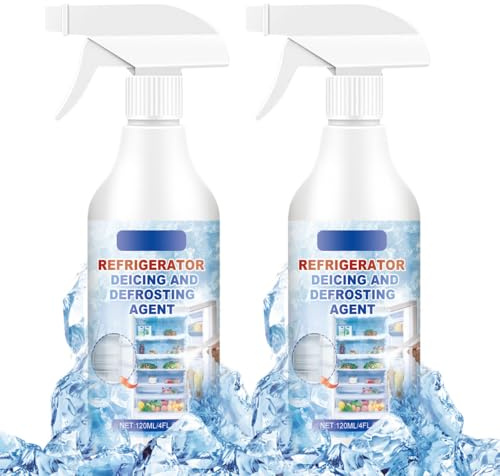 Abtauspray für Gefrierschrank, Defrosting Spray for Fridge Freezer, Leistungsstarkes Abtauspray für Kühl- und Gefriergeräte, Refrigerator Defrosting Spray (2)