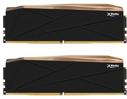 V-Color DDR5 Manta XFinity 32GB (16GBx2) 8000MHz CL38-48-48 1.4V SK Hynix IC RGB Desktop Computer Gaming Memory CUDIMM (TMXFCL1680838KGK)