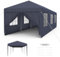 Froadp 3x9 m Garten Pavillons mit 8 Seitenwände Partyzelt Stahlkonstruktion Festzelt Wasserdicht Gartenpavillon Markisen Sonnenschutz Bierzelt für Garten Markt Hochzeit, Anthrazit