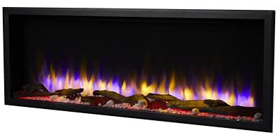 Endeavour Fires New Hawnby 48/1200 Slim Frame Inset Electric Fire with with Wi-Fi Control, 7-Day Programmable Remote, 1 & 2kW Heat, Log & Crystal Fuel Bed
