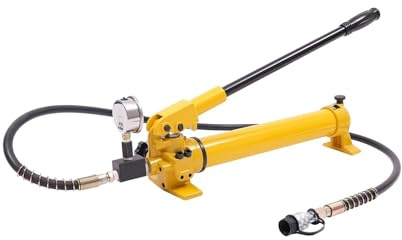 Pinza crimpatrice, Pompa idraulica manuale da 700 bar, pompa idraulica da 700 cc con manometro for sollevamento e sollevamento per professionisti