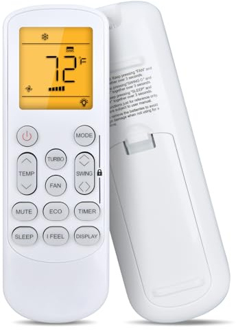 GOUYESHO Ersatz Fernbedienung passend für KESSER Klimaanlage Set Split 9000 BTU/h 12000 BTU/h