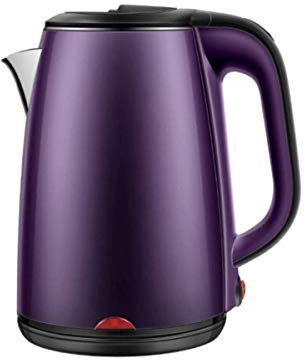 Electric Kettle， Kettles Large Capacity Insulation Household Stainless Steel Electric Kettle, 1.8 Liters,Navy Blue(Lilac Violet)
