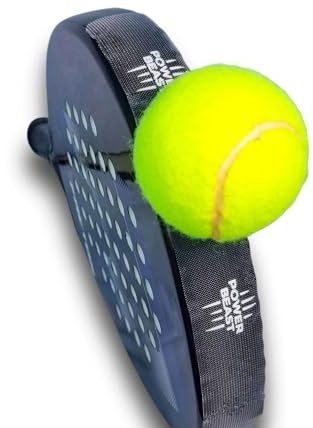 POWER BEAST Padel Ballaufheber-Band und Schlägerschutz, Zubehör für Padel Schläger, Einfach anzubringen und Bälle ohne Bücken aufheben, Schläger Zubehör Professionell.