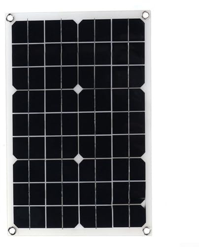 Kit de panneau solaire flexible 18 V 20 W pour camping-car, bateau, caravane, camping-car, remorque – Panneau solaire monocristallin portable pour une utilisation en extérieur avec voiture Cha