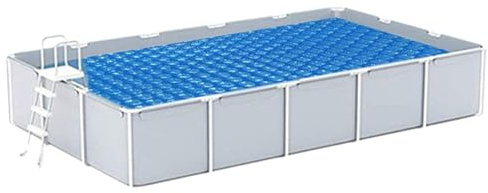 Couverture Solaire pour Piscine - Film Isolant pour Piscines | Couverture de Sécurité Chauffante Résistante aux UV | Chauffage pour Natation Spa Patio Jardin Étang Enterré Enfoui Été