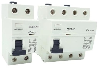 Disjoncteur différentiel différentiel 2P 16A 10mA 30mA 6KA 110V 230V(AC Class EM Type,4P32A100MA)