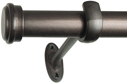 Decopolitan 27941-36CO End Cap Single Rod, 36 to 72-Inch, Toasted Copper