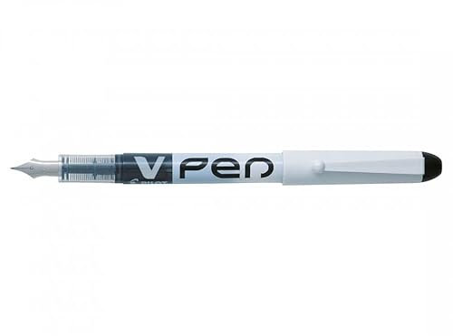 Pilot V-Pen Disposable Fountain Pen Black Pack of 12Black