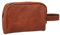 Gusti Waschtasche Leder - Piet Kosmetiktasche Kulturtasche Make-up Tasche Braun Leder