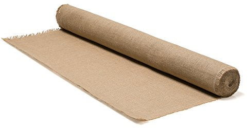 Toile de Jute teinte naturelle, 275 gr/m², rouleau 1 m x 10 m, La Cordeline CJN11C, pour jardinage, emballage ou bricolage