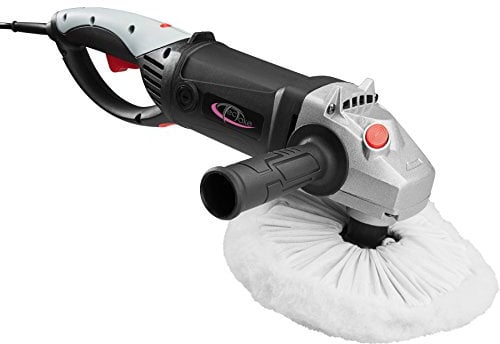 tectake® Poliermaschine 1500 Watt mit 180° Drehgriff 0-3200 U/min + Set2 inkl. Lackpolitur und Zubehör