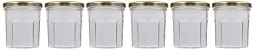 Bouchonnerie Jocondienne 676 6 Pots à Confiture + Couvercle Doré 22 x 8 mm