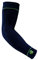 BAUERFEIND, 1 Pair of Unisex Right/Left Compression Arm Sleeves, Strengthening the arm muscles during ball and endurance sports, Size: M long, Navy, 29355011500032