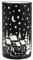 Windlicht aus Porzellan, schwarz/weiß, 12,5 cm (Winterlandschaft)