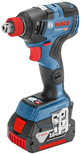 Bosch Professional 18V System Akku Drehschlagschrauber GDX 18V-200 C (inkl. 2x ProCORE 18V 4.0Ah, Schnellladegerät GAL 1880 CV, 2x Einlage, L-BOXX)