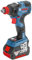 Bosch Professional Visseuse à chocs/boulonneuse Sans-Fil GDX 18V-200 C (18V, 2 Batteries 4,0 Ah, Ø des vis M 6 - M 16, Couple maxi : 200 Nm, L-Boxx), Bleu, Size