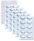 EMEDA 30 paires de cils d'entraînement pour les extensions de cils, cils d'entraînement autocollants avec 14 paires d'autocollants pour les yeux, training lashes for eyelash extensions (EME01)