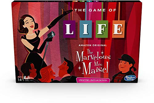 Hasbro Gaming, Il Gioco della Vita, La Signora Maisel, Gioco in Scatola, Versione in Inglese, Ispirato alla Serie The Marvelous Mrs, Maisel, Esclusivo Amazon