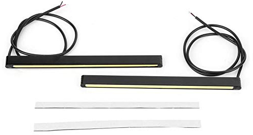 Luce di marcia diurna, impermeabile COB Luce di marcia diurna LED DRL ad alta luminosità, lampada per modifica auto (110 V o meno)(21cm-bianca)