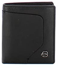 PIQUADRO Akron Porta carte di credito in pelle ad uno scomparto e schermatura RFID