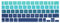 WYGCH Silicone Magic Keyboard Cover Skin for iPad Pro 11 Inch Magic Keyboard(4nd Generation),for iPad Pro 11 Keyboard Protector Accessories-Gradual Green