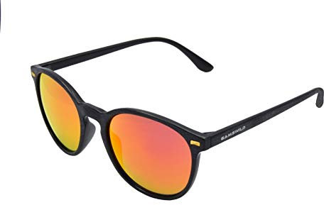 Gamswild WM1122 Sonnenbrille rot - Holzoptik - Sportbrille - bruchsichere Polycarbonatgläser - 100% Schutz vor UV Strahlen - dank UV400 – 26g