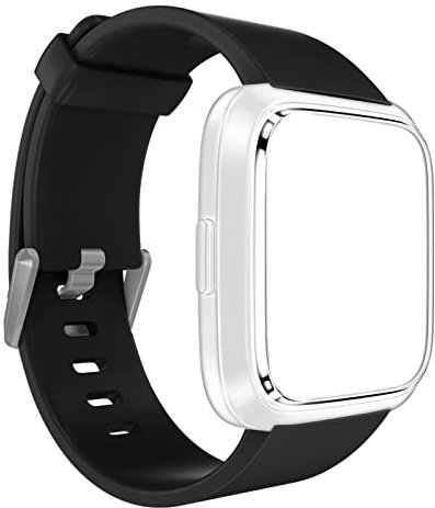 CoolGadget Armband kompatibel mit Fitbit Charge 3 / Charge 4 aus Silikon, [Flexibles Sport Fitness Uhren Band], Damen und Herren - Schwarz