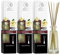 Raumduft Diffuser Vanille - 3x100ml - Diffuser Set mit Stäbchen - Raumbeduftung - Zimmerduft - Raumluft - Aromadiffuser - Duftdiffusor - Lufterfrischer - Geschenkset - Reed Diffuser