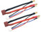 FLY RC Lot de 2 câbles de batterie LiPo 5 mm vers prise femelle Deans et balance JST-XH pour batteries LiPo 2S 7,4 V