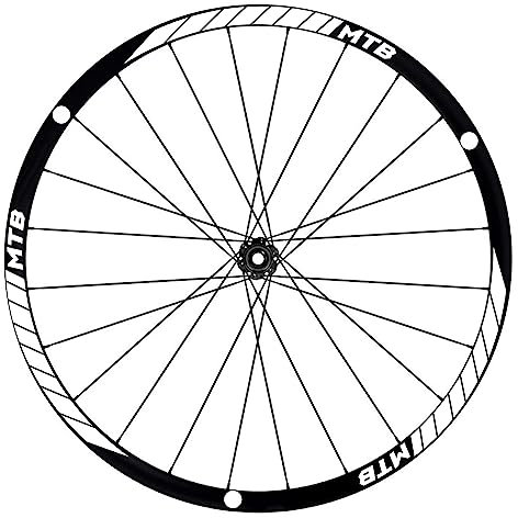 Kit adesivi completo per Cerchi Bici 26''-27,5''-28/29'' Pollici Ruota Bici MTB Bike Stickers qualità scegli colore MTB007 (28-29'' Pollici, 010 Bianco)