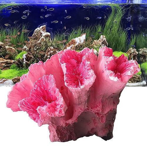 Molyorch Deco Aquarium, Artificielle Deco Corails Aquarium Plante, Coraux Rose Décoration D'aquarium, pour Décoration Aquarium à Poissons, Balances D'aquarium, Aménagement Paysager