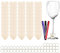 Pumuky Lot de 50 Charms Pour Verre à Vin Avec 3 Marqueurs, Identificateurs de Verre à Vin en Bois, Adaptés à La Fête, au Rassemblement, au Mariage, à La Célébration et au Banquet
