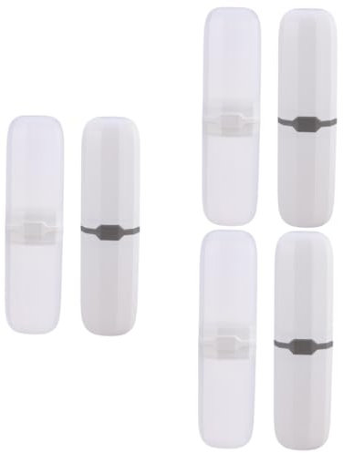 Ipetboom 6stücke Tragbarer Zahnbürstenhalter Reise Zahnputzbehälter Für Outdoor-aktivitäten Schützt Zahnbürsten Vor Schmutz Und Beschädigungen Kompakte Aufbewahrung