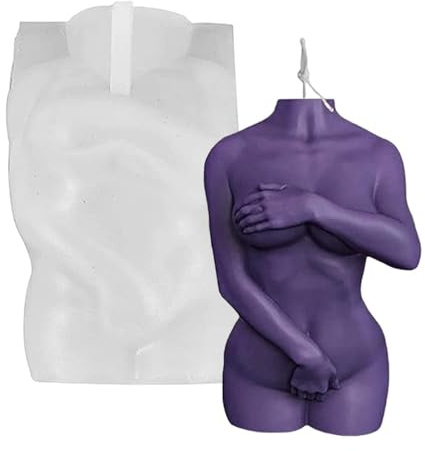 Körperform für Frauen, -Form, nackte schüchterne Frauen, Männer, Körperform, Kerze, schüchterne weibliche und schüchterne männliche Kerzen, Körperkunst, weibliche männliche Formen für Heimwerker,