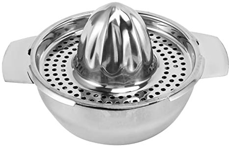 Dawafit Stainless Steel Juice Reamer Glass Manual Juicer Orange Lemon Squeezer