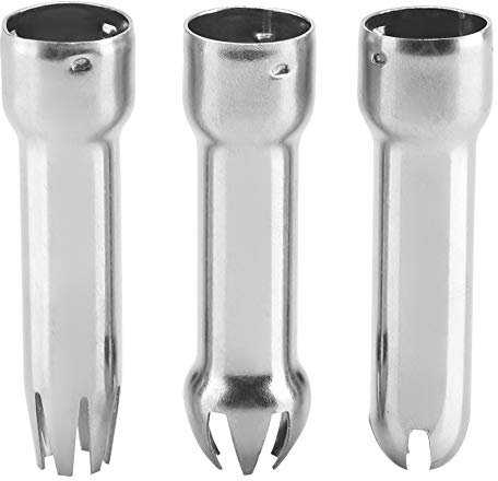Set di 3 beccucci russi per glassare le torte, kit di beccucci per crema, in acciaio inox, per torte, fondente, cupcake, crema al burro