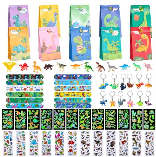 Yulado Kindergeburtstag Mitgebsel Set, Dino Party Mitgebsel Kindergeburtstag, Dino Deko Kindergeburtstag, Party Kindergeburtstag Gastgeschenke Mitgebsel Set, Give Aways Kindergeburtstag.