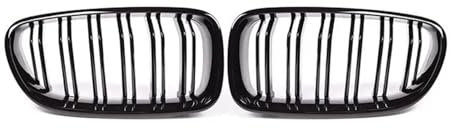 POMPOMPUR Für 5 Series F10 F11 F18 520d 530d 540i 2010-2017 Auto Glänzend Schwarzer Nierengrill Mit Doppellamellen-Renngrill