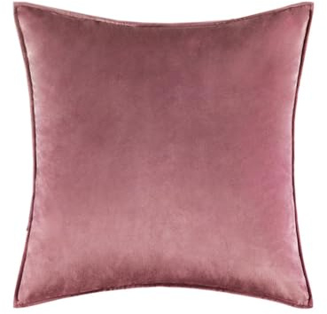 Anevous Samt Kissenbezug Kissenhülle Zierkissenbezug Dekokissen Dekokissen Sofakissen, Weich Sofakissen Kissenbezüge mit Verstecktem Reißverschluss für Sofa Schlafzimmer Wohnzimmer,Altrosa 45x45cm