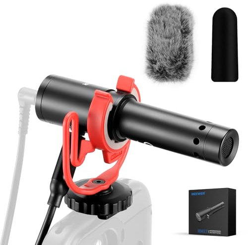 Neewer KM17 Pro Microfono USB C Plug e Play, Anti Rumore, Alta Sensibilità, Mic Cardioide, con Supporto Antiurto Paravento, Compatibile con iPhone 16 Pro Max Android DJI Pocket 3 Insta360 Camera