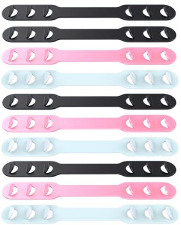 Baluue 10 Stück Maskenverlängerungsschnalle Verstellbare Pp Ohrhaken Maskenzubehör Für Ohrbandmasken Rutschfest Flexibel Und Langlebig in 3 Farben Gemischt