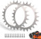 2 Stück Edelstahl Spikes für Worx Worx Landroid Modell L und Vision,Traktionsverbesserung Roboter-12x Edelstahl Schrauben-Poliert Entgratet-Roboter Radgröße Durchmesser 225mm
