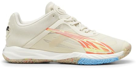 PUMA Mens Accelerate Nitro Sqd Forever Better Handball Sneakers Shoes - White - Size 9.5 M
