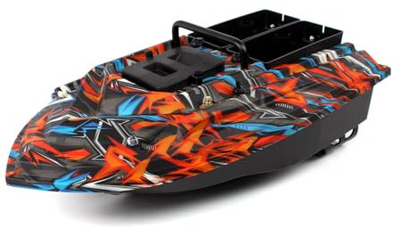 Baitster Boatman Futterboot Köderboot Karpfenangeln RTR inkl. Akku, Ladegerät Wireless LED Licht für Seen, Flüsse (ohne GPS)