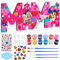 Dreamtop MAMA Bilderrahmen Geschenk Holzbuchstaben Mutter Bastelset Holz Personalisierte Foto mit Farben and Pinsel Muttertagsgeschenke Geburtstag Weihnachten Geschenk für MAMA von kindern