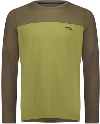 Mons Royale Herren Diversion Merino Bike Longsleeve, fern-Olive, L
