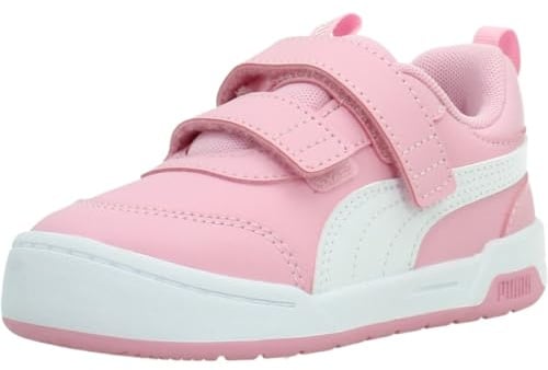 PUMA Multiflex 2 SL V Inf - Sneaker Unisex per Bambini, Colore: Rosa Brillante e Bianco, Taglia 40, Rosa Shimmer PUMA Bianco, 24 EU